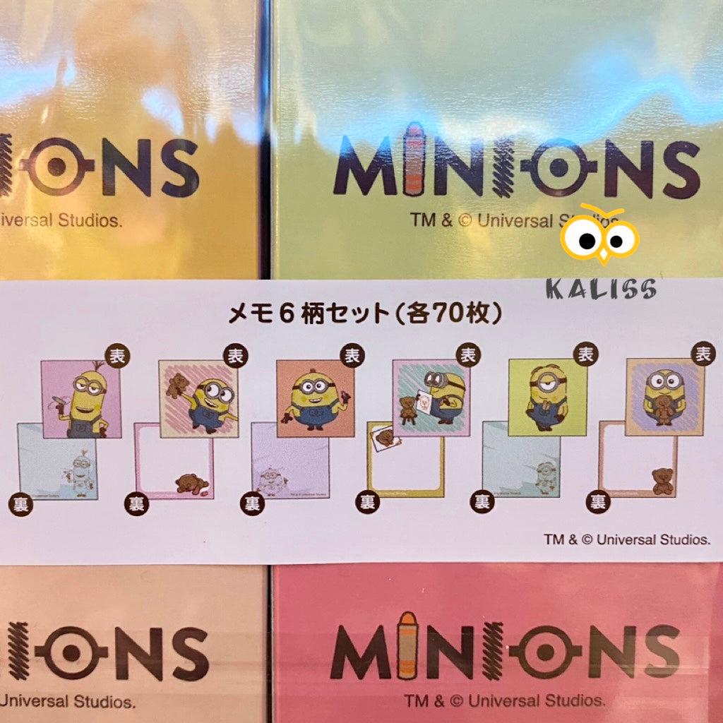 【訂貨】USJ Minions Memo Set （一套6本）
