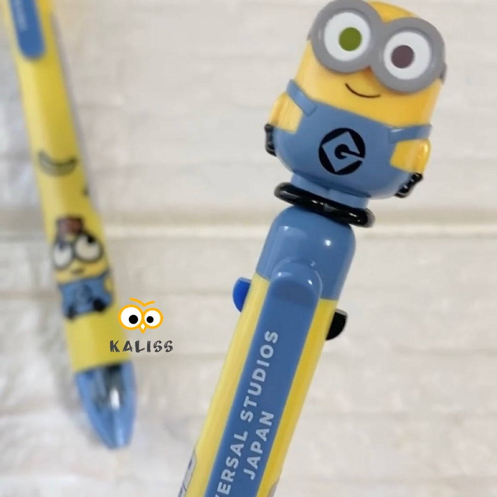 【Order】USJ Minions Bob 3-Color Ball Pen + Mechanical Pencil